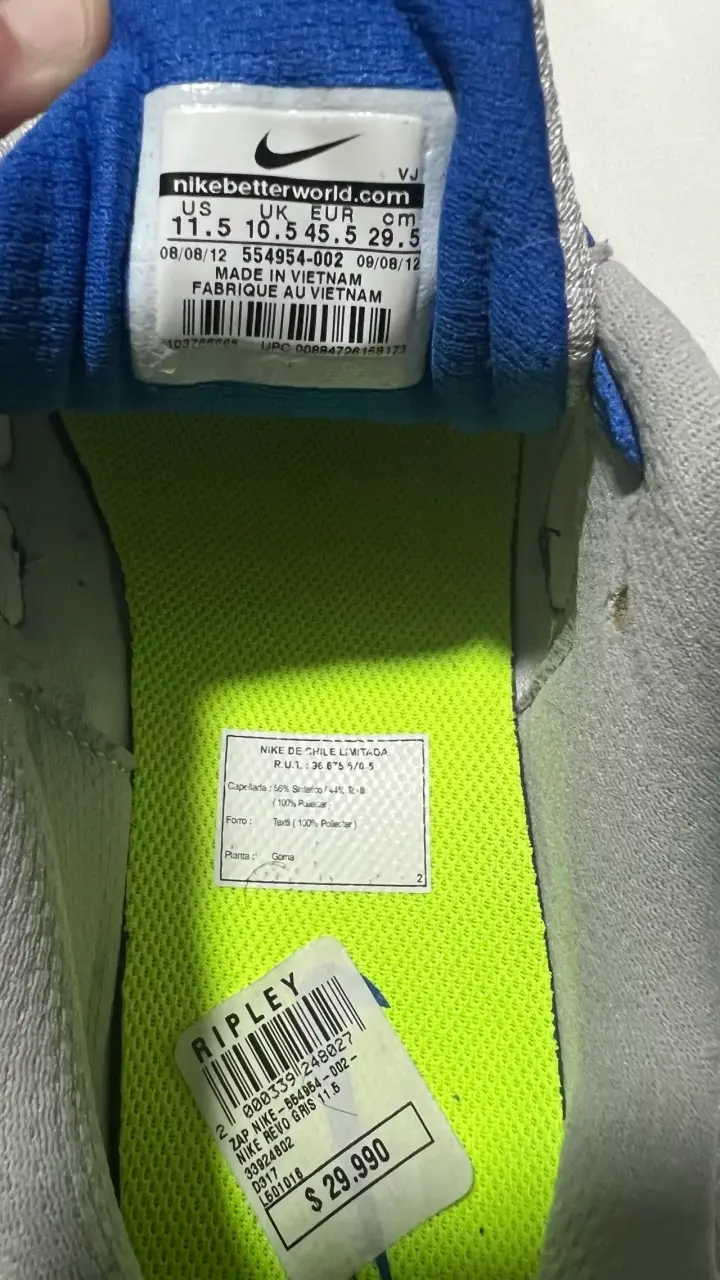 Zapatillas deportivas Nike azul y gris - 6