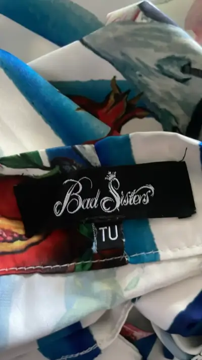 Falda larga con estampado floral y rayas - miniatura 2