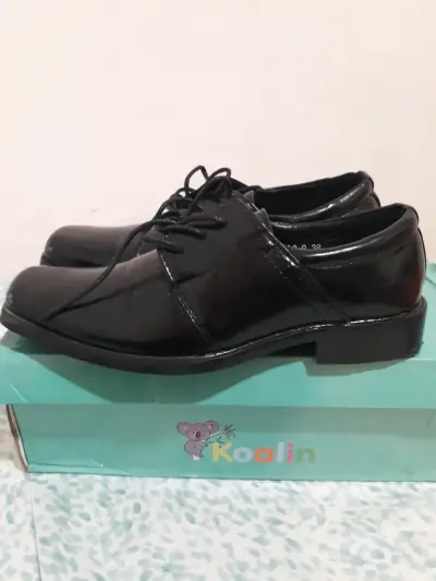 Zapatos formales negros para niño Koalin - miniatura 1