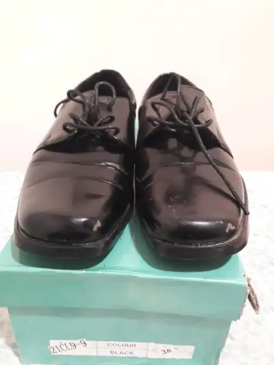 Zapatos formales negros para niño Koalin - miniatura 3