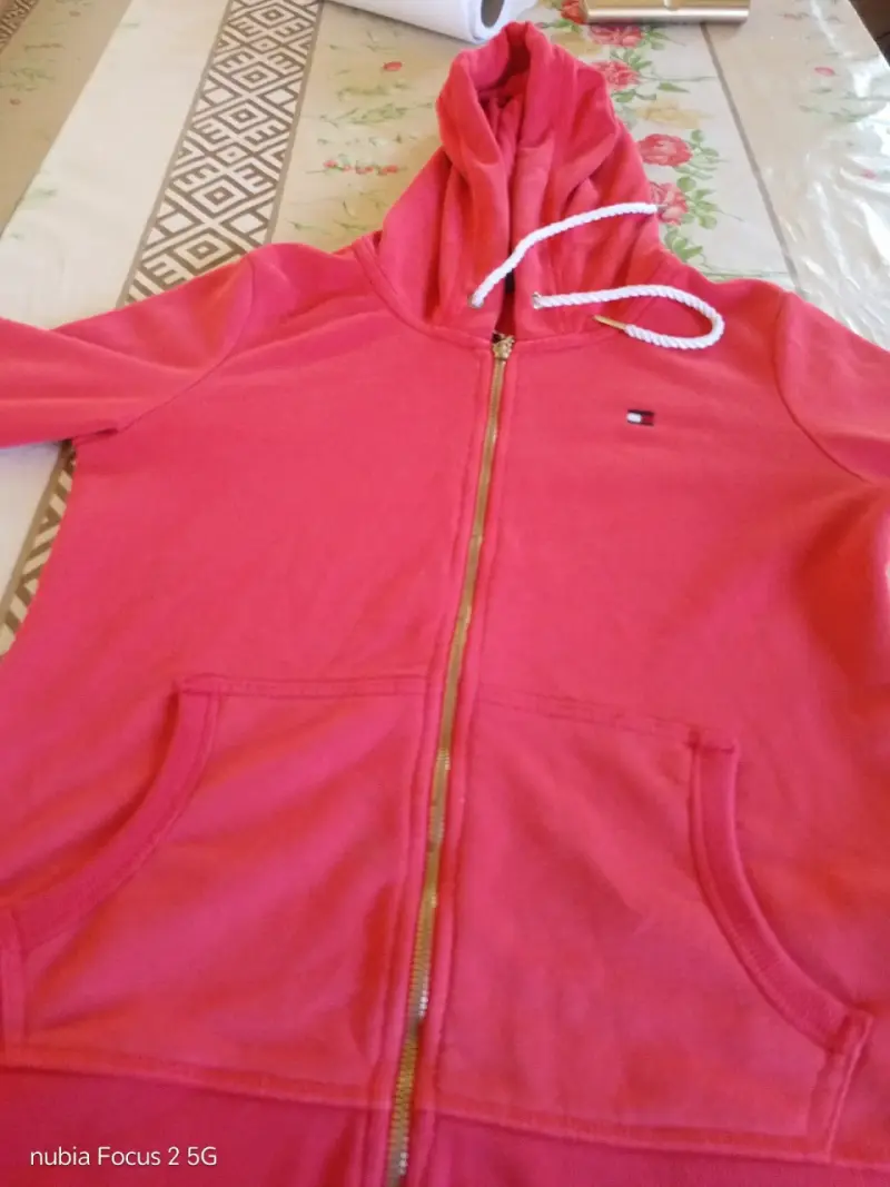 Polerón con capucha Tommy Hilfiger rojo - 1