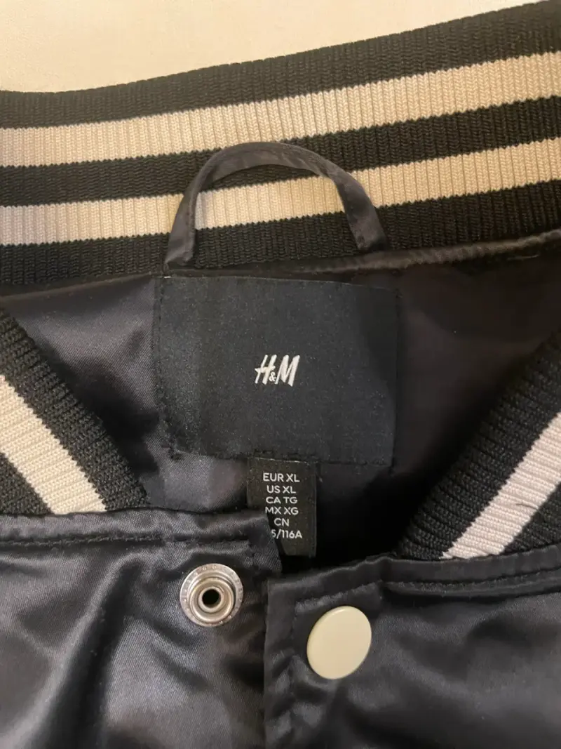 Chaqueta bomber H&M bicolor satinada - 3
