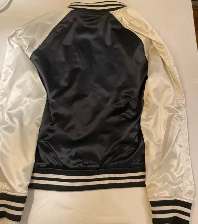 Chaqueta bomber H&M bicolor satinada - miniatura 4