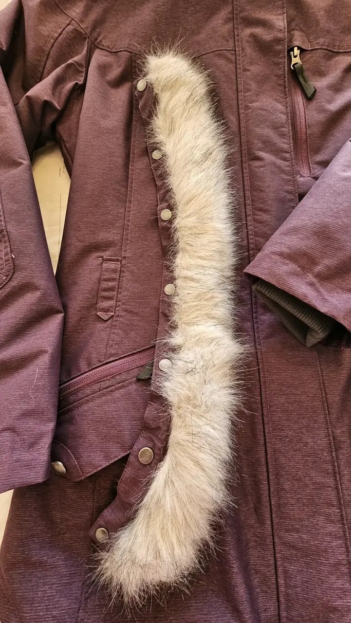 Chaqueta morada impermeable para mujer - 2