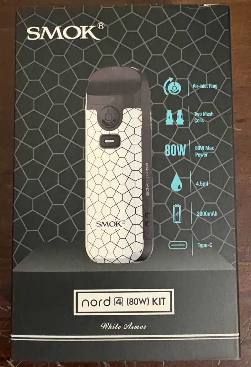 Kit de vapeo SMOK Nord 4 80W White Armor - 1