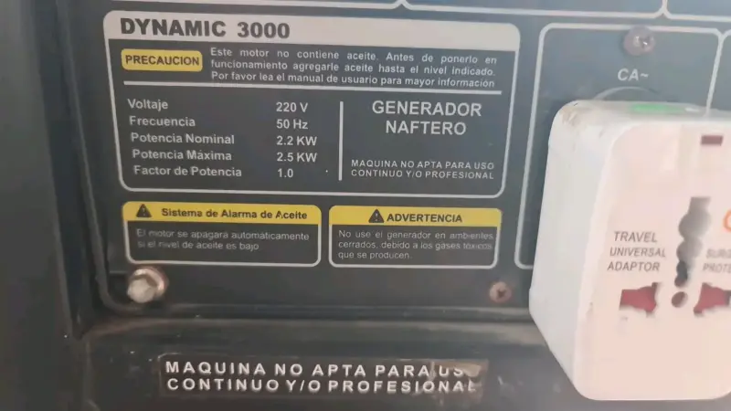 Generador Nafta Electrónico Dowel Dynamic 3000 - 2