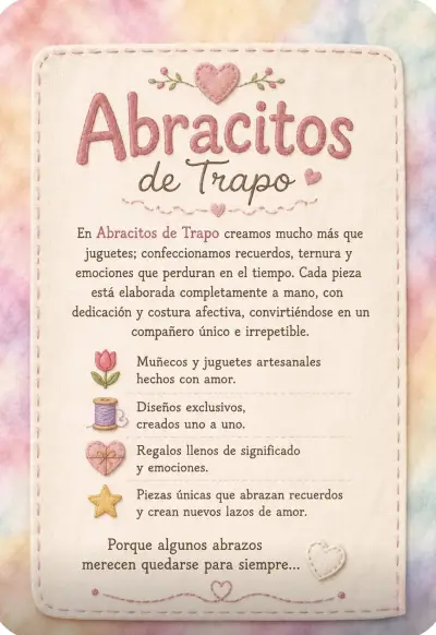 Muñeco artesanal Abracitos de Trapo - miniatura 1