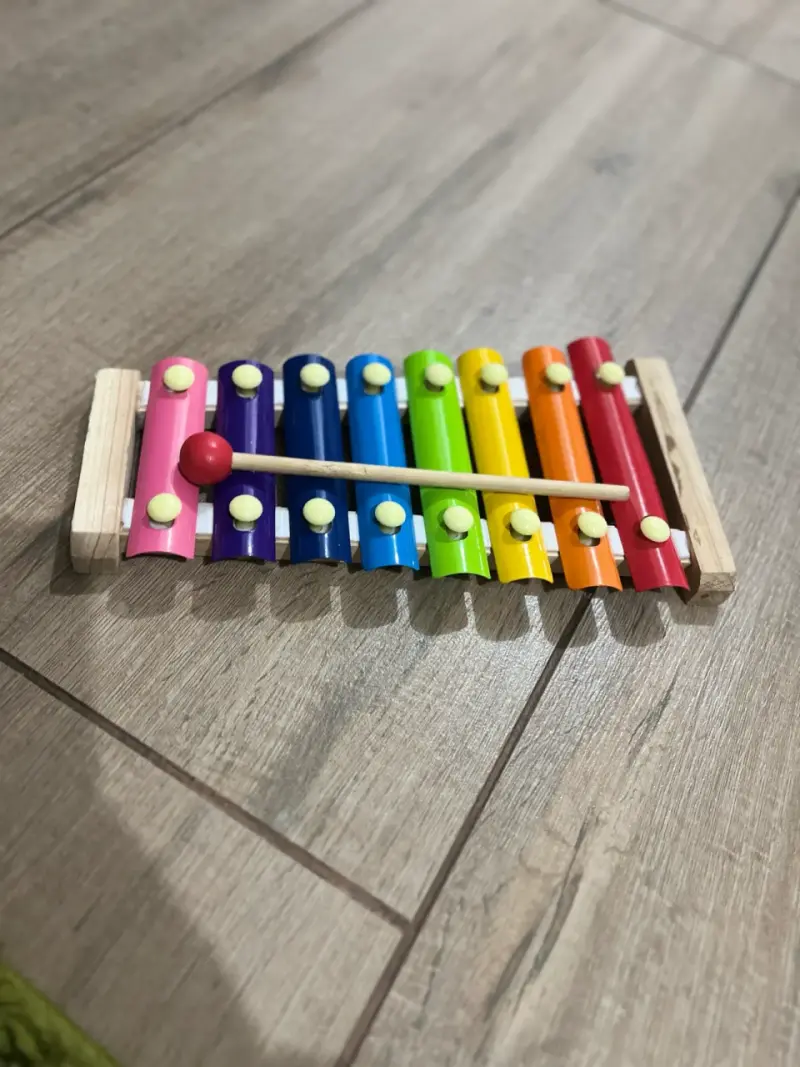 Xilófono infantil de colores vibrantes