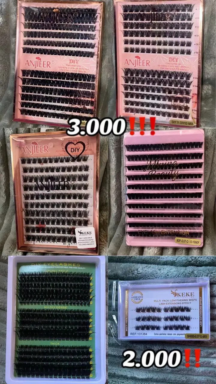 Pestañas de racimos