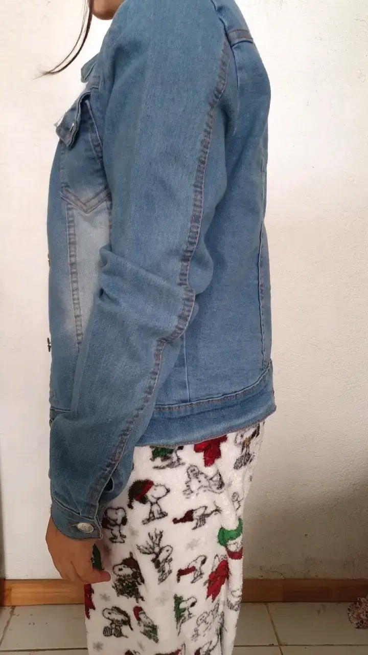 Chaqueta de mezclilla azul para mujer talla 16 - 2