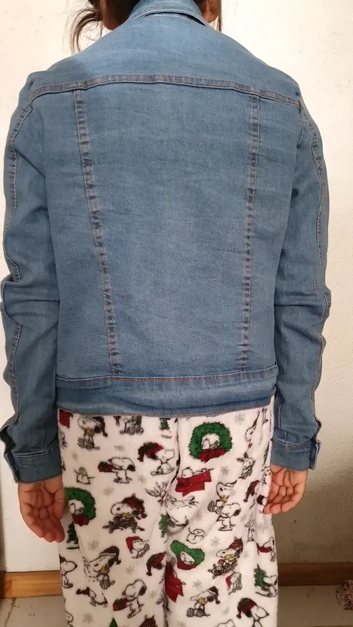 Chaqueta de mezclilla azul para mujer talla 16 - 3