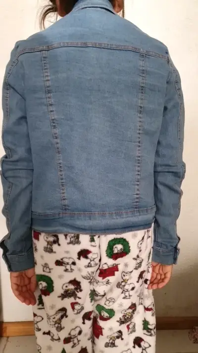 Chaqueta de mezclilla azul para mujer talla 16 - miniatura 3