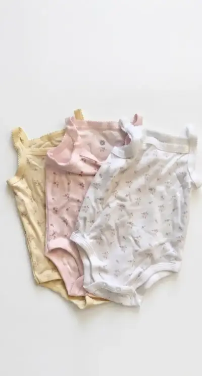 Set de bodys para bebé con estampado floral - miniatura 1