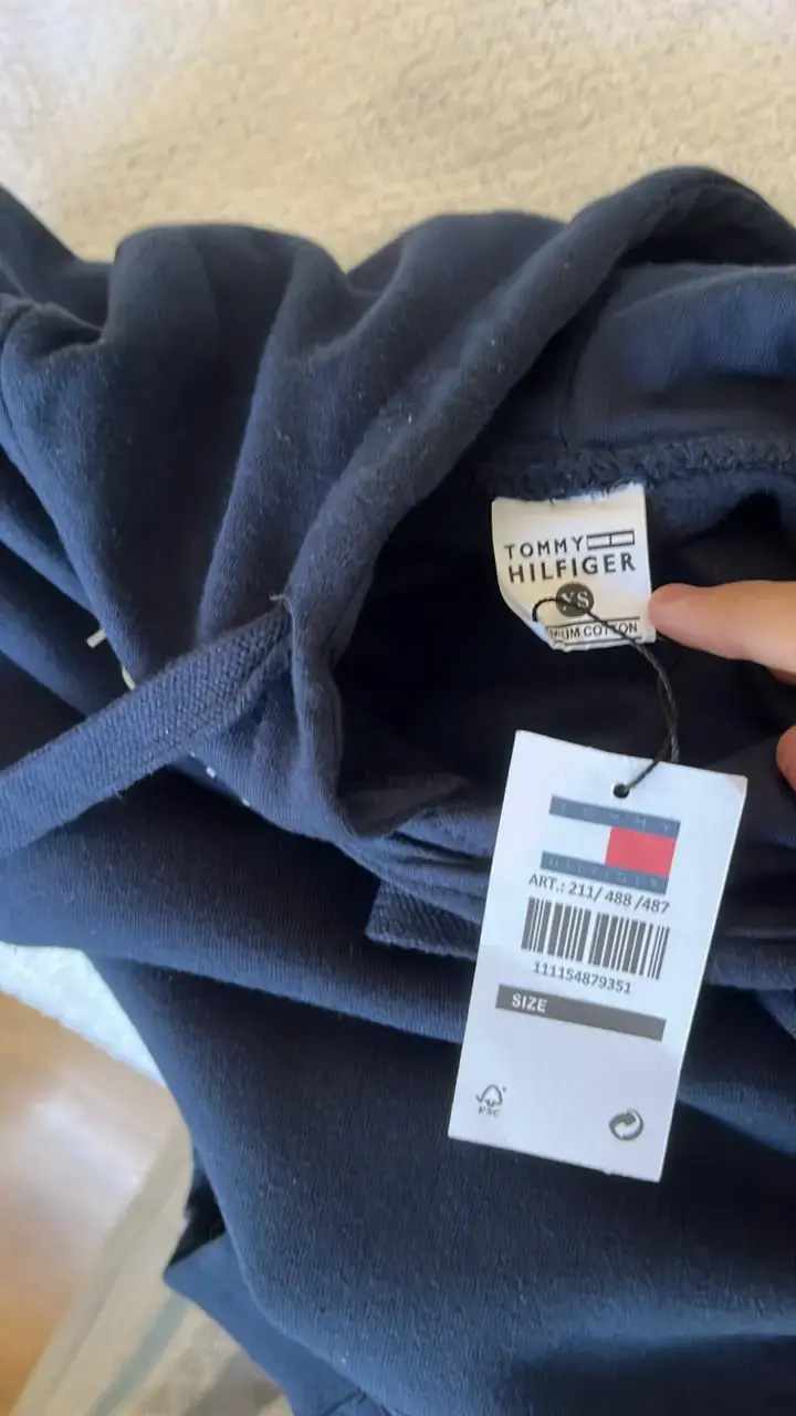 Polerón Tommy Hilfiger azul original XS - 3