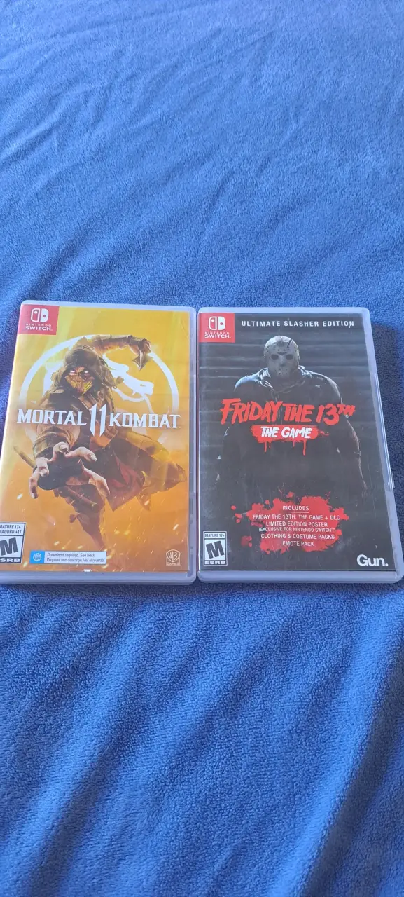 Juegos Nintendo Switch Mortal Kombat 11 y Friday the 13th