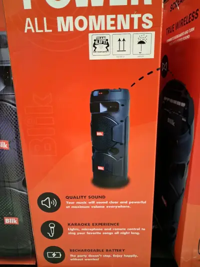 Parlante portátil Blik con karaoke - miniatura 1