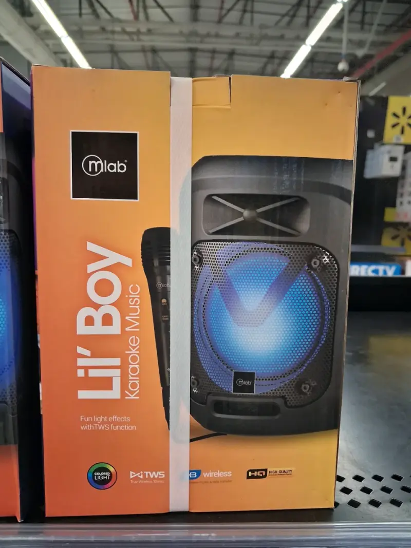 Parlante karaoke Mlab Li'l Boy con luces