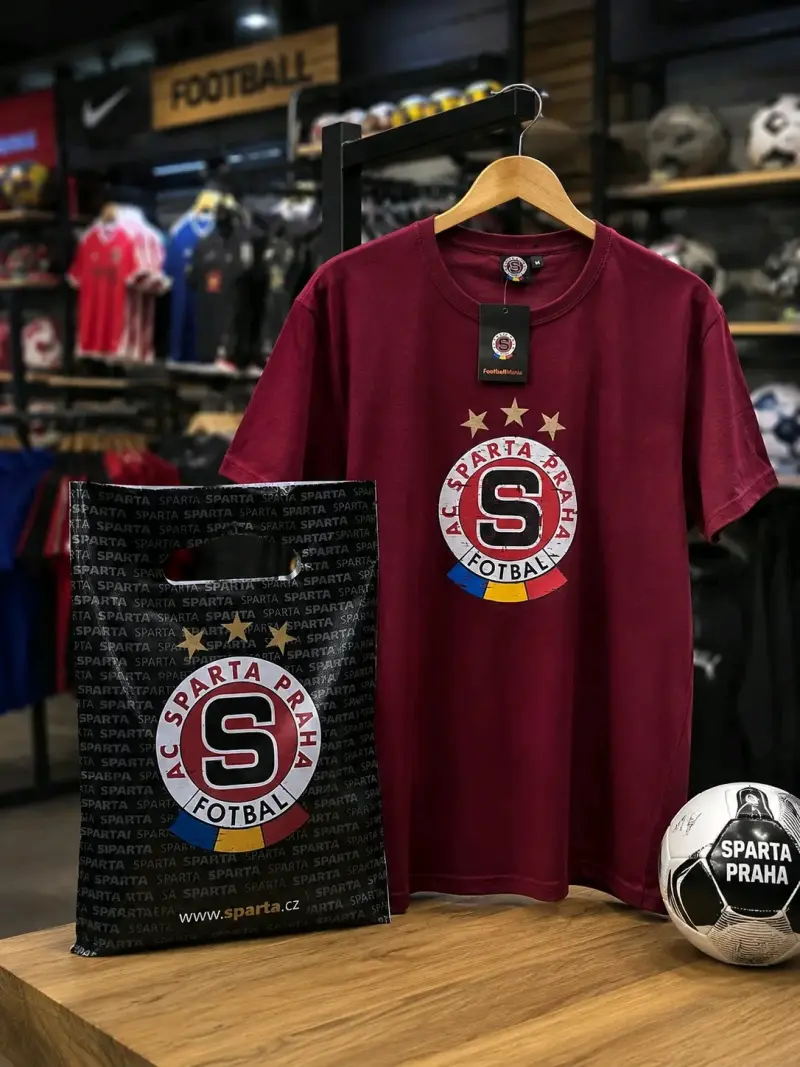 Polera oficial AC Sparta Praga bordó - 1