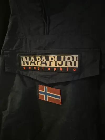 Chaqueta Napapijri anorak azul con capucha - miniatura 2