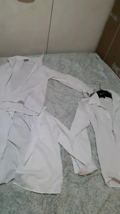 Camisa blanca de hombre manga larga 3 en 10.000 - miniatura 3