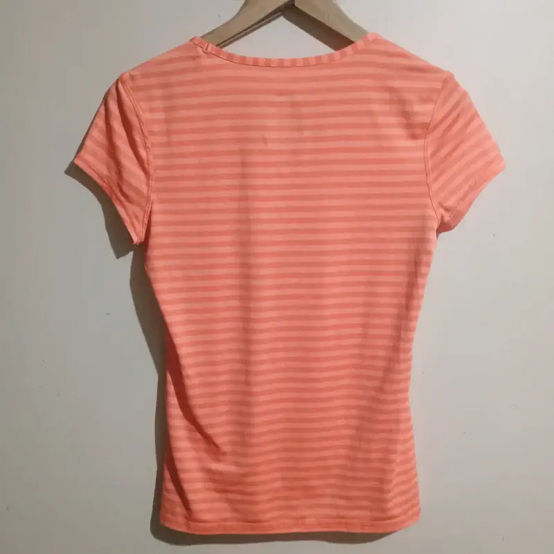 Polera rayada naranja para mujer - 2