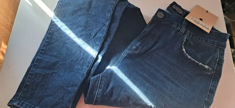 Jeans azul oscuro Diseño Moda talla 42 - 2