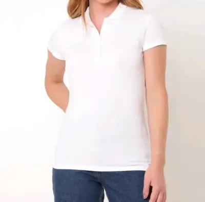 Polera Piqué Tommy Hilfiger Polo Slim Fit Mujer M - miniatura 1
