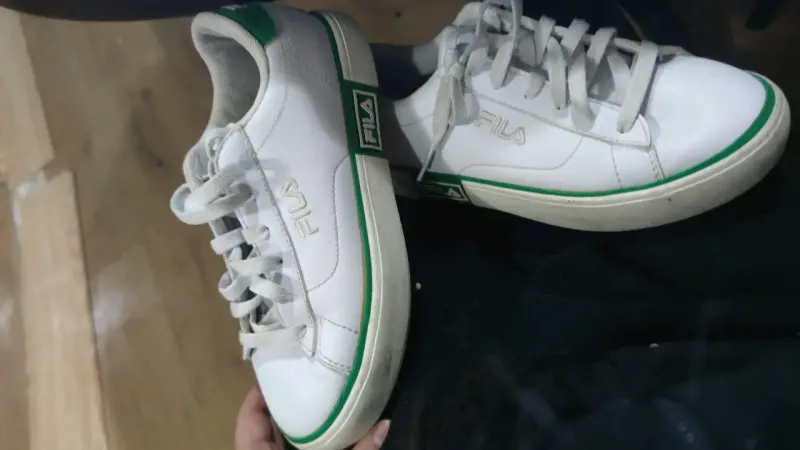 Zapatillas deportivas Fila blancas y verdes - 1