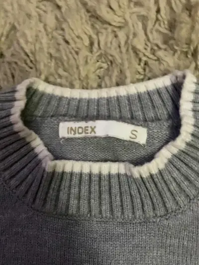 Suéter gris marca Index - miniatura 2