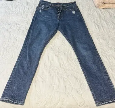 Jeans azul levis modelo 501 skinny - miniatura 1