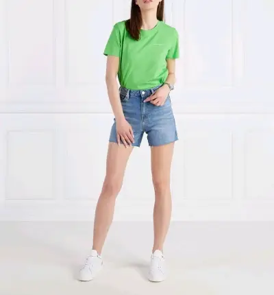 Polera Tommy Hilfiger Regular Fit Verde M - miniatura 3