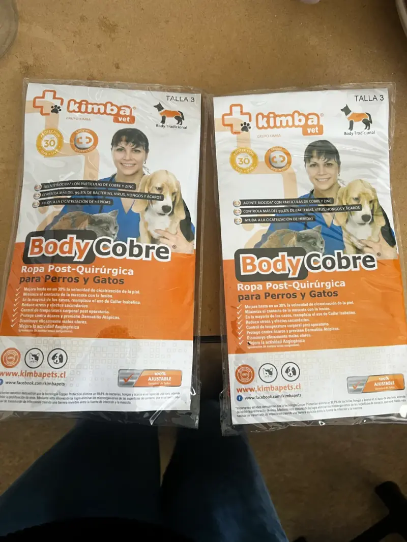 Bodies de Cobre Postoperatorios Talla 3 – Nuevos, - 1