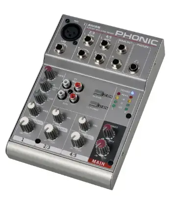 Mezclador de audio Phonic AM55 compacto - miniatura 2