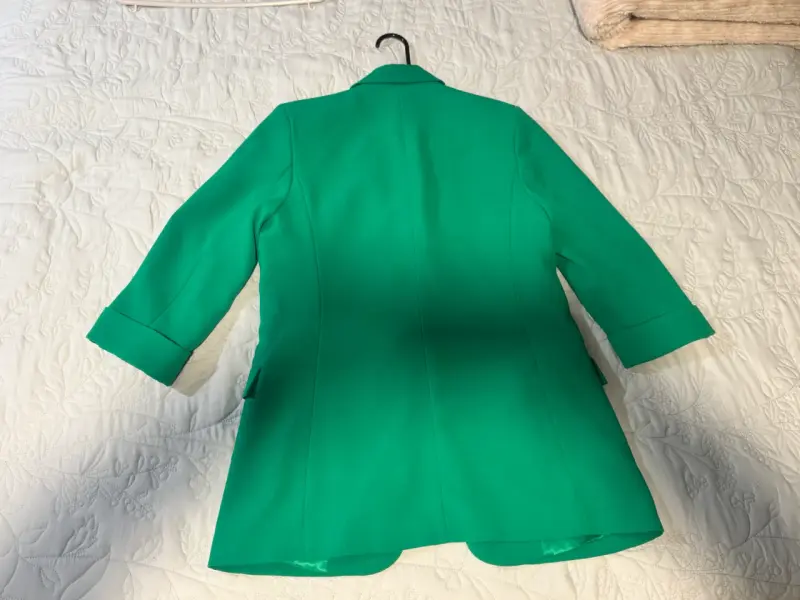 Blazer verde esmeralda para mujer - 2