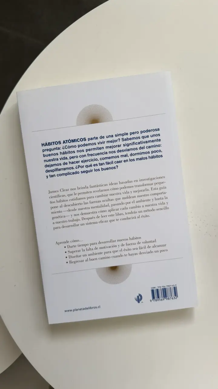 Libro Hábitos Atómicos de James Clear - 2