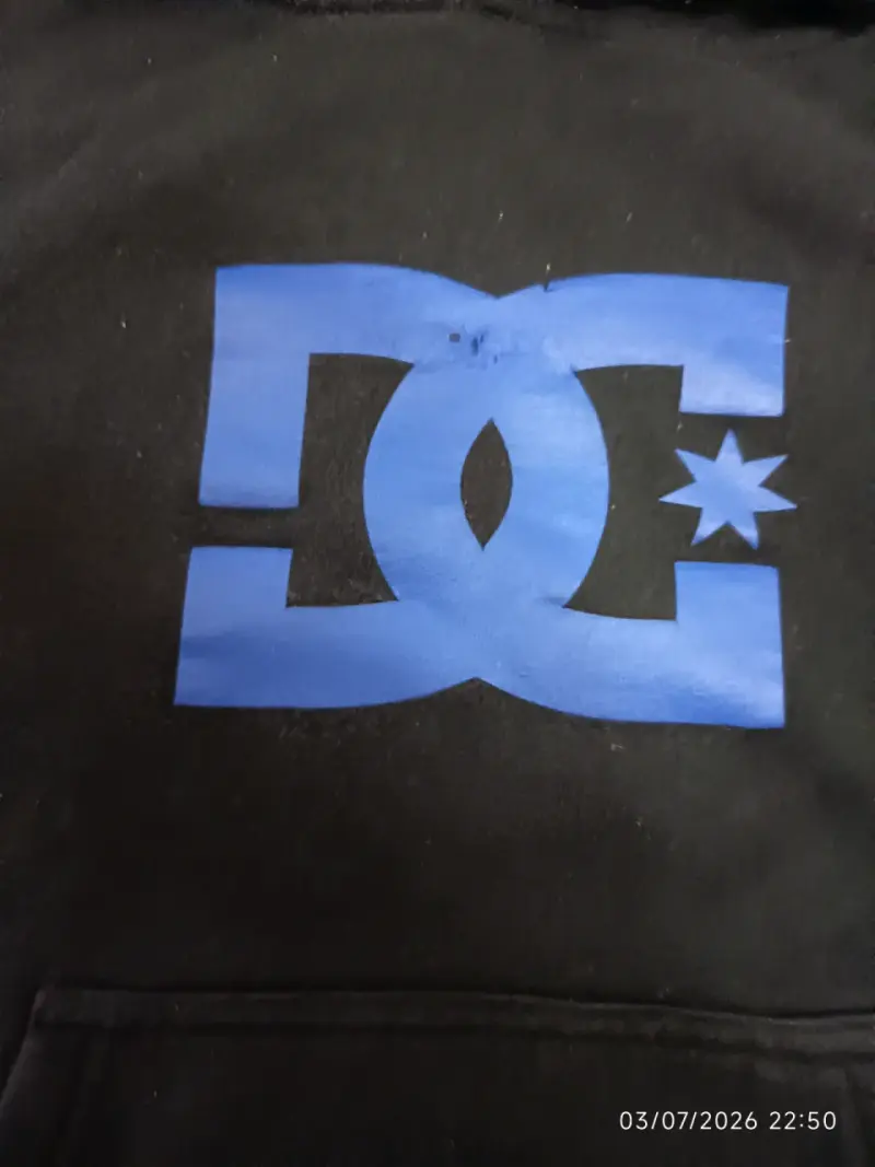 Polerón con capucha DC negro y azul de niño - 2