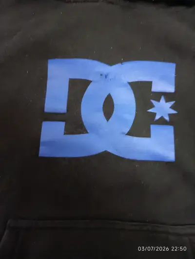 Polerón con capucha DC negro y azul de niño - miniatura 2