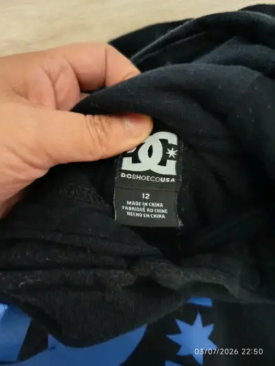 Polerón con capucha DC negro y azul de niño - miniatura 3