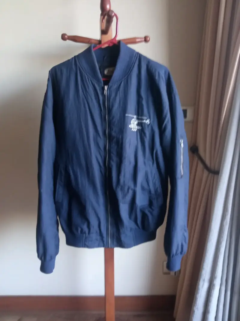 Chaqueta bomber azul marino - 1