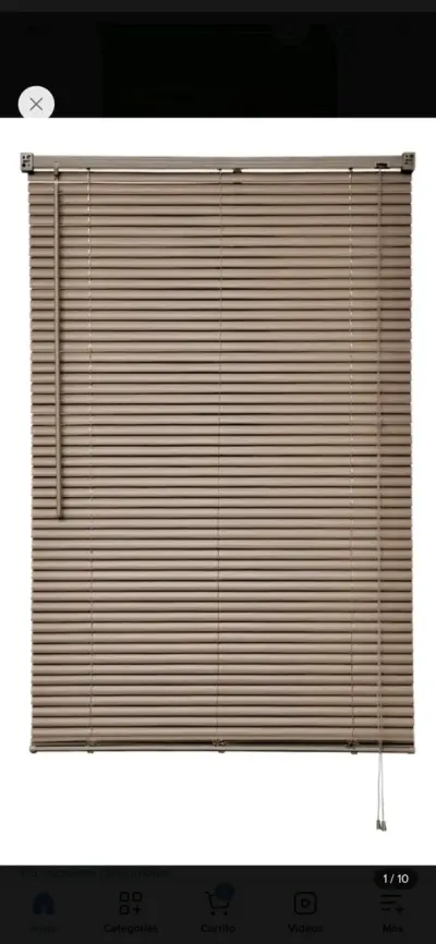 Persiana de PVC 180x180 cm color marron - miniatura 3