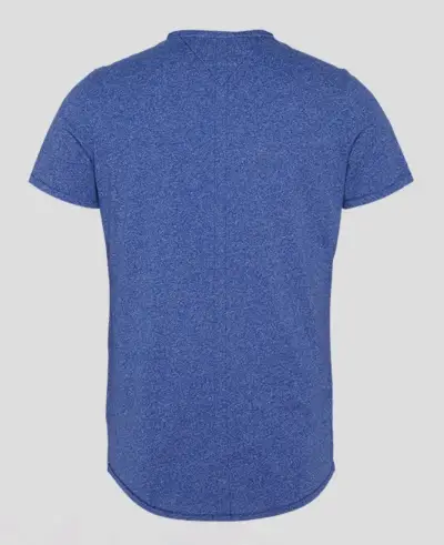 Polera Tommy Jeans Jaspe Hombre Azul M, Original - miniatura 4