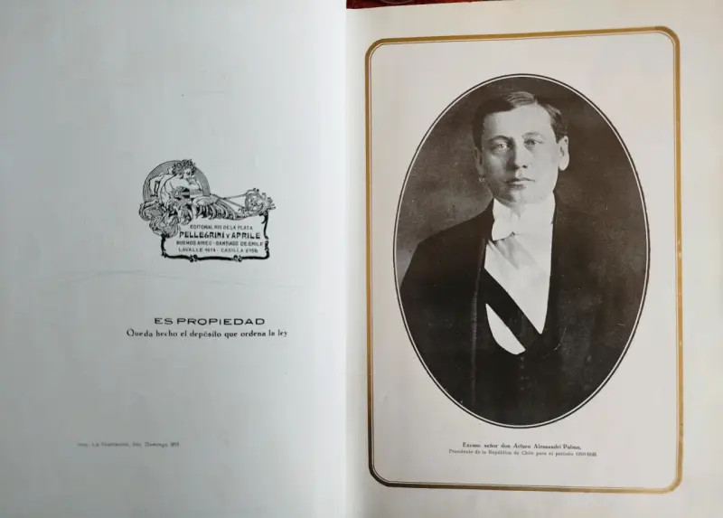 Libro antiguo 'El Progreso Alemán en Chile' 1924 - 2