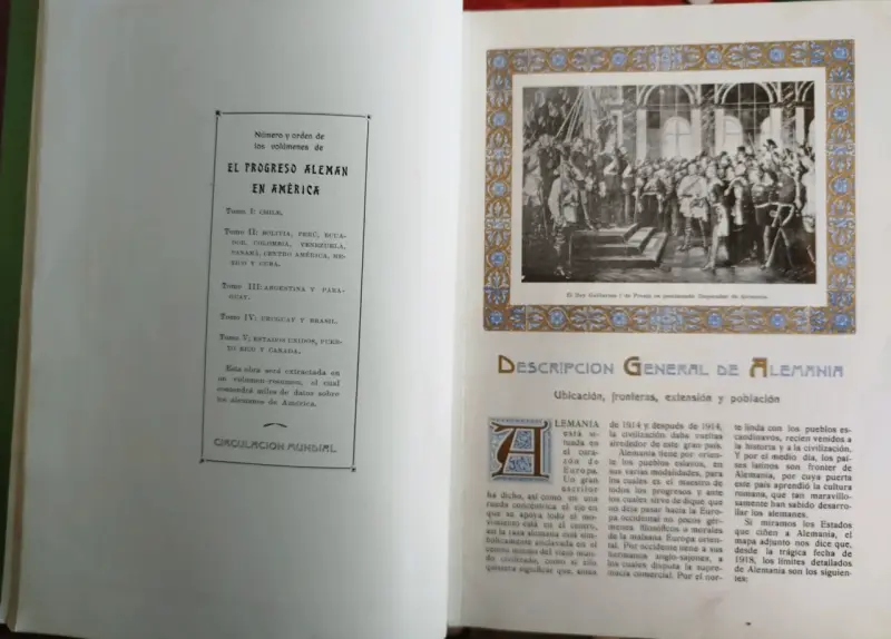 Libro antiguo 'El Progreso Alemán en Chile' 1924 - 3