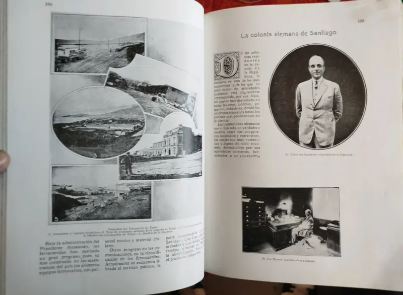 Libro antiguo 'El Progreso Alemán en Chile' 1924 - 4