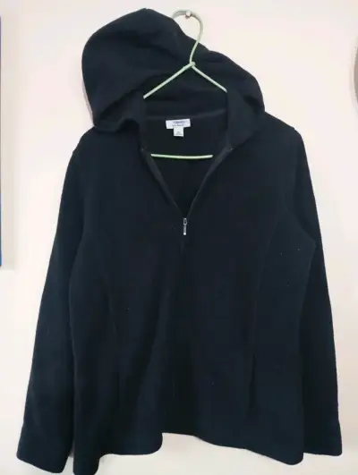 Chaqueta polar con capucha L.L. Bean negra - miniatura 1
