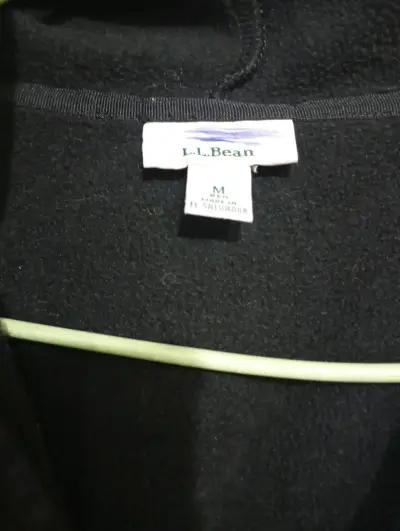 Chaqueta polar con capucha L.L. Bean negra - miniatura 2