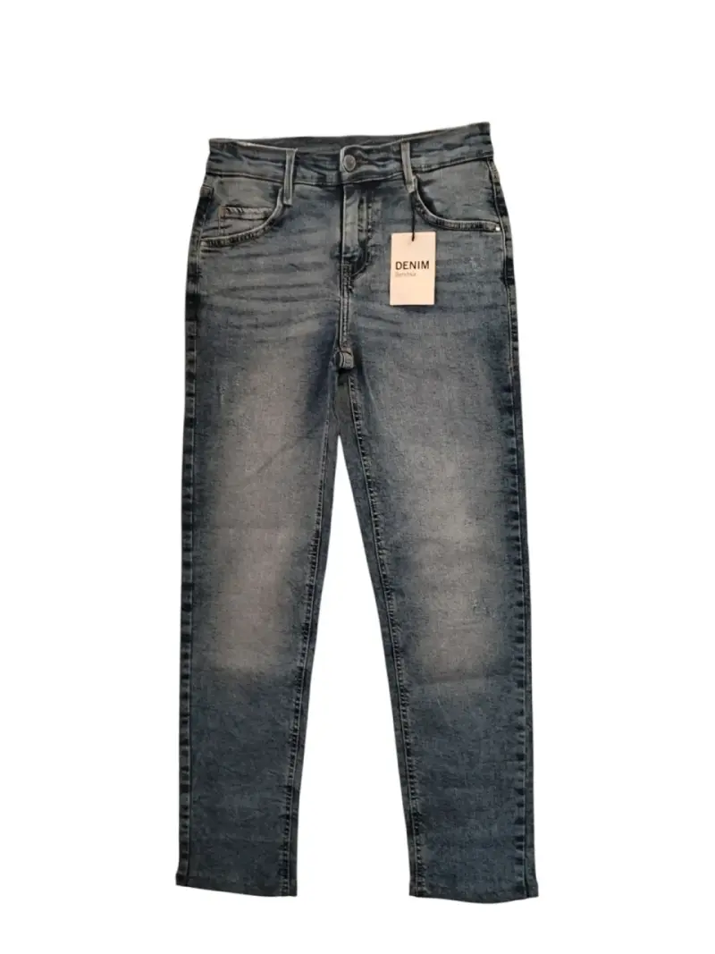 Jeans Bershka Recto Elasticado Tiro Alto Mujer 36 - 4