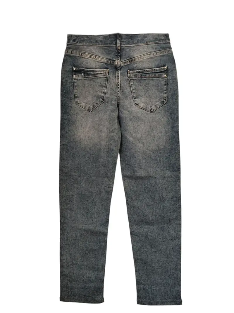 Jeans Bershka Recto Elasticado Tiro Alto Mujer 36 - 5