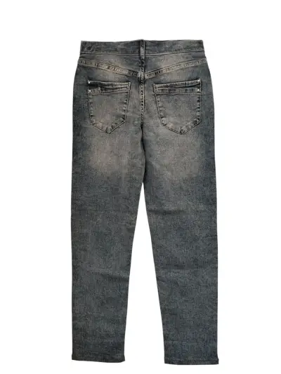 Jeans Bershka Recto Elasticado Tiro Alto Mujer 36 - miniatura 5