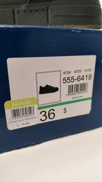 Zapatillas negras Teener Talla 36 - miniatura 2